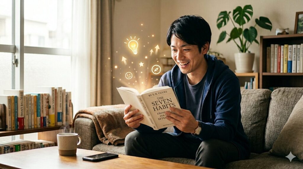 「読書が苦手」を「人生を変えるヒント」に変える。初心者でも始めやすい『7つの習慣』の学び方。